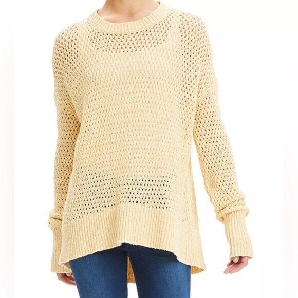 Theory Sweaters - Theory Karenia Butter Yellow Crochet Sweater, NWOT